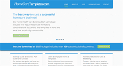 Desktop Screenshot of homecaretemplates.com