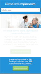 Mobile Screenshot of homecaretemplates.com