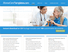 Tablet Screenshot of homecaretemplates.com